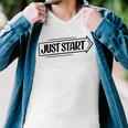 Just Start 98 Trending Shirt Men V-Neck Tshirt