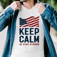 Keep Calm And Stay Strong Tshirt American Tshirt United State Of America Men V-Neck Tshirt