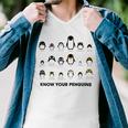 Know Your Penguins Men V-Neck Tshirt