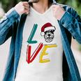 Love My Xmas Miniature Schnauzer Men V-Neck Tshirt