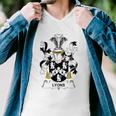 Lyons Coat Of Arms - Family Crest Men V-Neck Tshirt