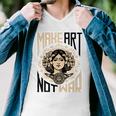 Make Art Not War Symbol Men V-Neck Tshirt