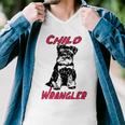 Miniature Schnauzer At Home Child Wrangler Multi Tasking Dog Men V-Neck Tshirt