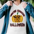 Miniature Schnauzer Halloween On All Hallows Night Men V-Neck Tshirt