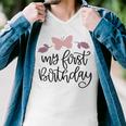 My First Birthday Men V-Neck Tshirt