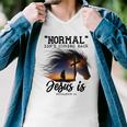 Normal Isnt Coming Back Jesus Is Revelation For Horse Lovers Men V-Neck Tshirt