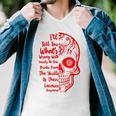 Official Wrong Society Drink From The Skull Of Your Enemies V3 Men V-Neck Tshirt