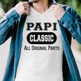 Papi Grandpa Gift Classic All Original Parts Papi Men V-Neck Tshirt
