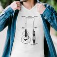 Patent Drawing Old Acoustic Guitar Men V-Neck Tshirt