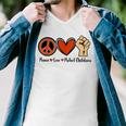 Protect Our Kids End Guns Violence Wear Orange Peace Sign Men V-Neck Tshirt