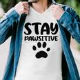 Stay Pawsitive 96 Trending Shirt Men V-Neck Tshirt