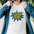 Super Papi Comic Book Superhero Spanish Dad Graphic Men V-Neck Tshirt