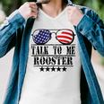 Talk To Me Rooster Men V-Neck Tshirt