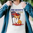 The Queen’S Platinum Jubilee 1952-2022 Corgi Union Jack Men V-Neck Tshirt