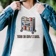 This Is How I Roll Librarian Gifts Bookworm Reading Library Men V-Neck Tshirt
