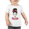 Baseball Busy Raising Ballers Momlife Mom Messy Bun Afro Mom Mothers Day Toddler Tshirt