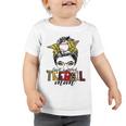 Teeball Mom Leopard Ball Mom Messy Hair Bun Mothers Day Toddler Tshirt