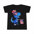 Dinosaur 4Th Of July Usa Flag Dino Kids Boys July 4 Infant Tshirt