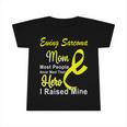 Ewings Sarcoma Mom Most People Never Meet Their Hero I Raised Mine Yellow Ribbon Ewings Sarcoma Ewings Sarcoma Awareness Infant Tshirt