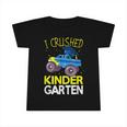 I Crushed Kindergarten Monster Truck Graduation Boys Infant Tshirt
