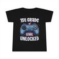 Kids 1St Grade Level Unlocked Gamer First Day Of School Boys Infant Tshirt