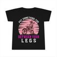 Put The Fun Between Your Legs Funny Girl Motocross Gift Girl Motorcycle Lover Vintage Infant Tshirt