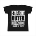Straight Outta Middle School Graduation Class 2022 Funny Infant Tshirt