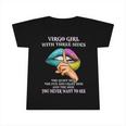 Virgo Girl With Three Sides Virgo Girl Birthday Infant Tshirt