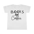 Books And Coffee Books Lover Tee Coffee Lover Gift For Books Lover Gift For Coffee Lover Book Readers Gift Infant Tshirt