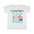 Coffee Shirt I Just Want To Drink Coffee And Pet All My Fish Animal Lover Shirt Fish Mom Shirt Fish Owner Tshirt Coffee Lover Shirt Fish Mama Infant Tshirt