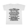 Funny For Brother From Sister I Am A Lucky Brother Infant Tshirt