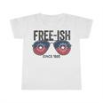 Premium Free-Ish Juneteenth Celebrate Black Freedom Free-Ish 1865 Messy Bun Afro Mom Infant Tshirt