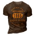 1993 September Birthday Gift 1993 September Limited Edition 3D Print Casual Tshirt Brown