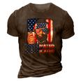 4Th Of July Vaccinated Intoxicated Usa Abe Lincoln 3D Print Casual Tshirt Brown