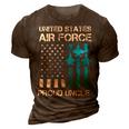 Air Force Us Veteran | Proud Air Force Uncle 4Th Of July 3D Print Casual Tshirt Brown