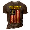 Aircraft Carrier Uss Nimitz Cvn-68 Veterans Day Father Day T-Shirt 3D Print Casual Tshirt Brown