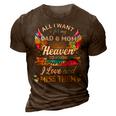 All I Want Is For My Dad & Mom In Heaven 24Ya2 3D Print Casual Tshirt Brown