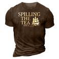 America Spilling Tea Since 1773 4Th Of July Independence Day 3D Print Casual Tshirt Brown