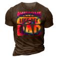 Awesome Like My Dad Matching Fathers Day Family Kids Tie Dye V2 3D Print Casual Tshirt Brown
