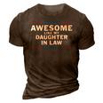 Awesome Like My Daughter In Law V2 3D Print Casual Tshirt Brown
