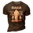 Baba Grandpa Gift Baba Best Friend Best Partner In Crime 3D Print Casual Tshirt Brown