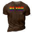 Be You Lgbt Flag Gay Pride Month Transgender 3D Print Casual Tshirt Brown