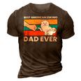 Best American Eskimo Dad Ever Funny American Eskimo Dad 3D Print Casual Tshirt Brown