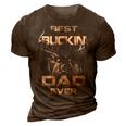 Best Buckin Dad Ever Fathers Day 3D Print Casual Tshirt Brown