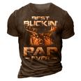 Best Buckin Pap Ever Deer Hunting Bucking Father 3D Print Casual Tshirt Brown