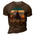 Best Cat Dad Ever Vintage Cat Daddy Father 3D Print Casual Tshirt Brown