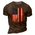 Best Papaw Ever Us Flag Patriotic 4Th Of July American Flag 3D Print Casual Tshirt Brown