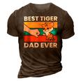 Best Tiger Dad Ever 3D Print Casual Tshirt Brown