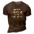 Best Uncle In The Galaxy Cool Space Funny Cool Uncle 3D Print Casual Tshirt Brown