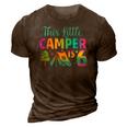Camper Kids Birthday 6 Years Old Camping 6Th B-Day Funny 3D Print Casual Tshirt Brown